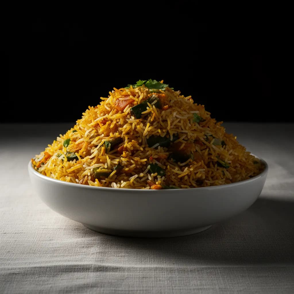 Veg Biryani — restaurant-quality dish photo for an online ordering menu