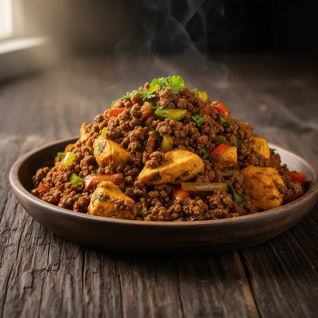 Chicken Tawa Qeema