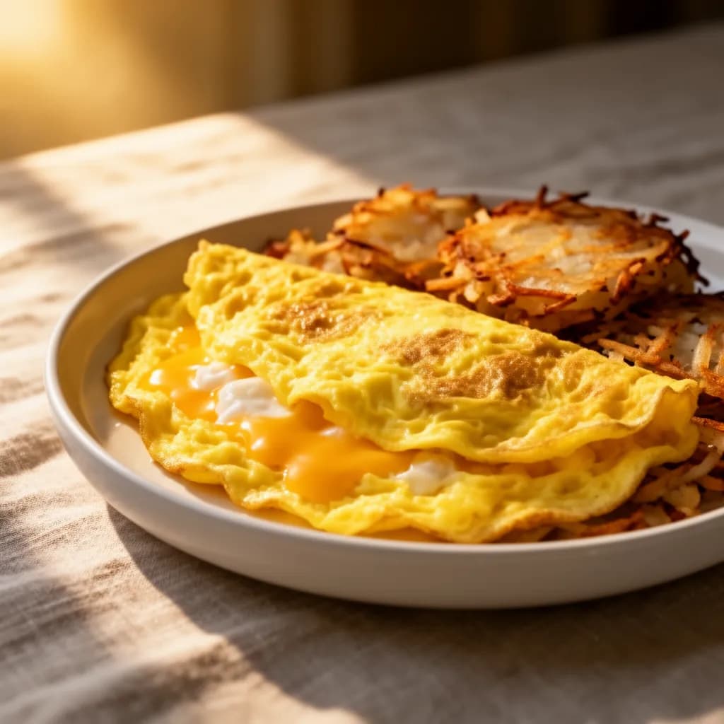 Cheese Omelet Hash Browns
