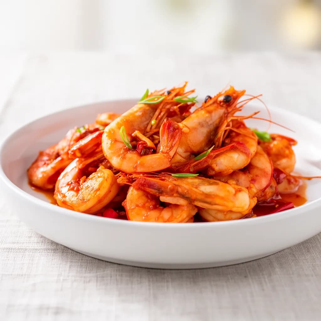 Chilly Prawns — restaurant-quality dish photo for an online ordering menu